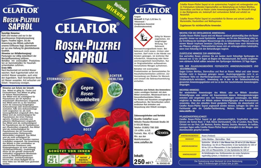 Celaflor Rosen-Pilzfrei Saprol Konzentrat 250 ml